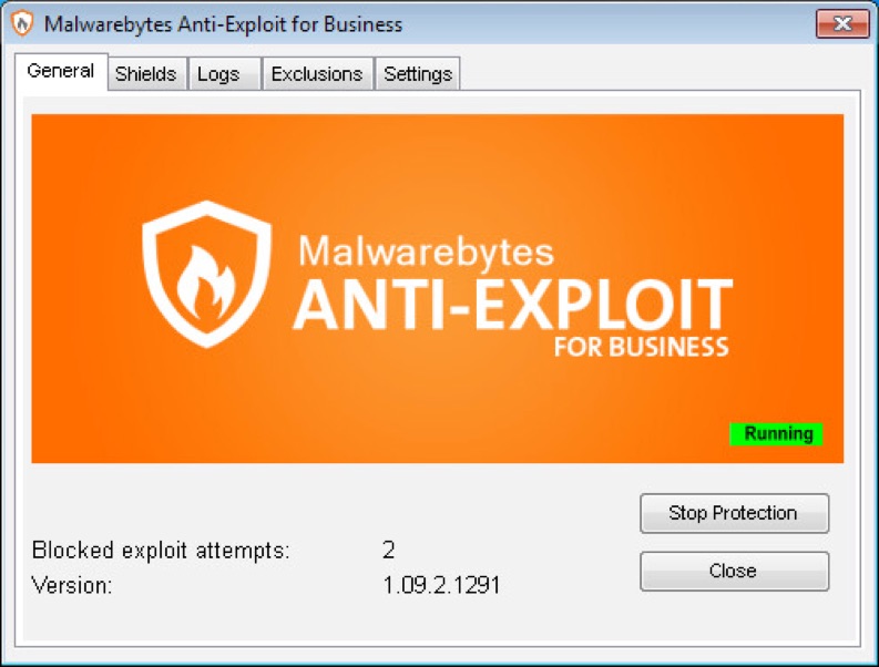 Agente Anti-Exploit Malwarebytes